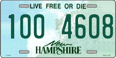 NH license plate 1004608