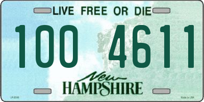 NH license plate 1004611