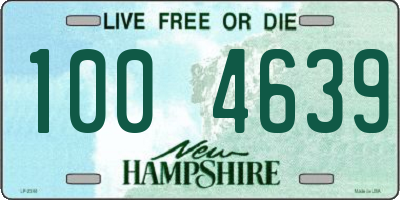 NH license plate 1004639