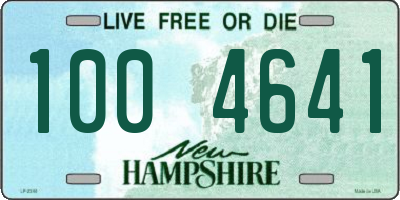 NH license plate 1004641