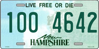 NH license plate 1004642