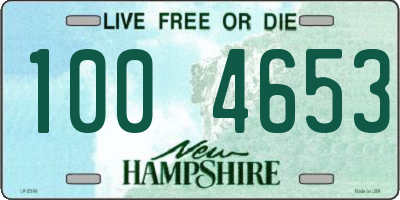 NH license plate 1004653