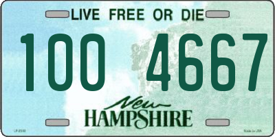 NH license plate 1004667