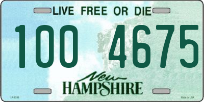 NH license plate 1004675