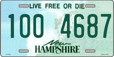NH license plate 1004687