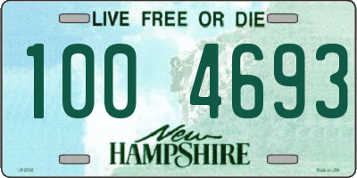 NH license plate 1004693