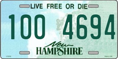 NH license plate 1004694