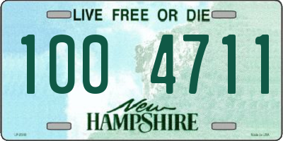 NH license plate 1004711