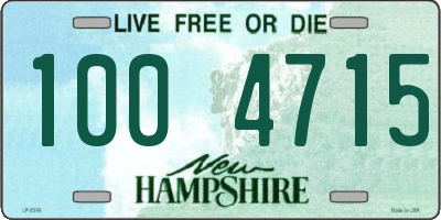 NH license plate 1004715