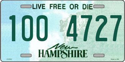 NH license plate 1004727