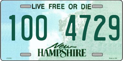 NH license plate 1004729