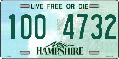 NH license plate 1004732