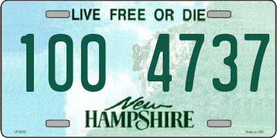 NH license plate 1004737