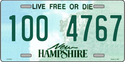NH license plate 1004767