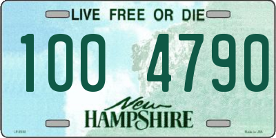 NH license plate 1004790
