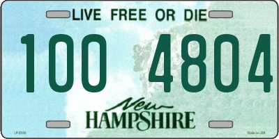 NH license plate 1004804