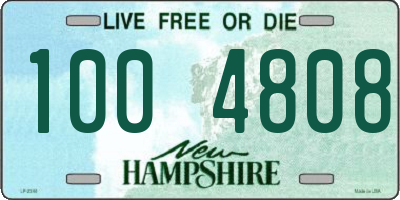NH license plate 1004808