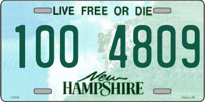 NH license plate 1004809