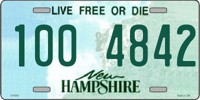 NH license plate 1004842