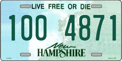 NH license plate 1004871