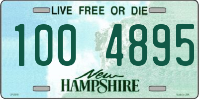 NH license plate 1004895
