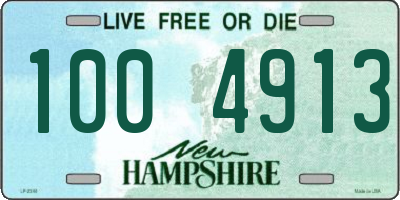 NH license plate 1004913