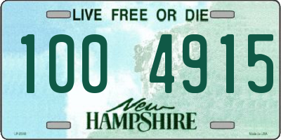 NH license plate 1004915