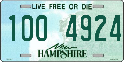 NH license plate 1004924