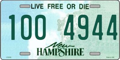 NH license plate 1004944