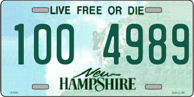 NH license plate 1004989
