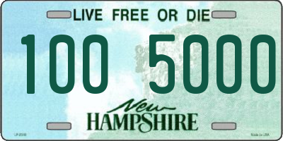 NH license plate 1005000