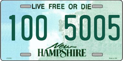 NH license plate 1005005