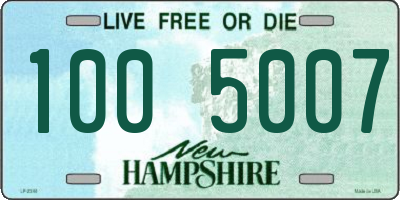 NH license plate 1005007