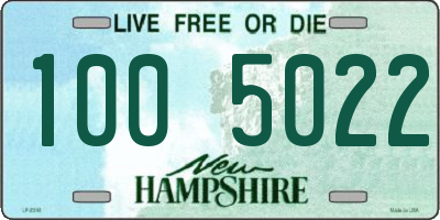 NH license plate 1005022