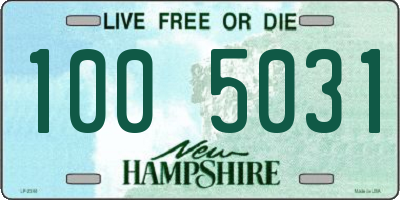 NH license plate 1005031