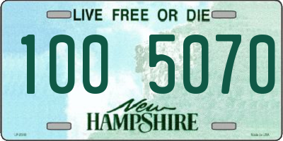 NH license plate 1005070