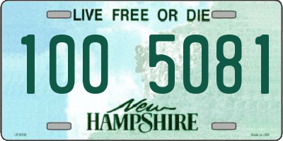 NH license plate 1005081