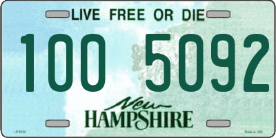 NH license plate 1005092