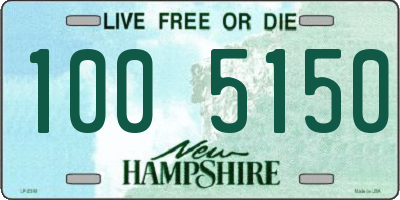NH license plate 1005150