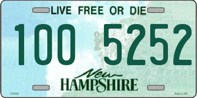 NH license plate 1005252