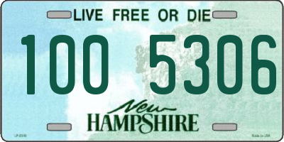 NH license plate 1005306