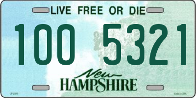 NH license plate 1005321