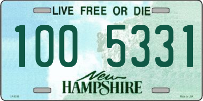 NH license plate 1005331