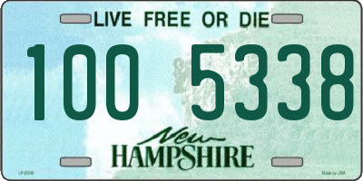 NH license plate 1005338