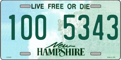 NH license plate 1005343