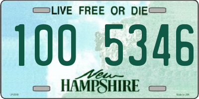 NH license plate 1005346