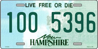 NH license plate 1005396