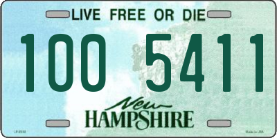 NH license plate 1005411