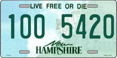 NH license plate 1005420