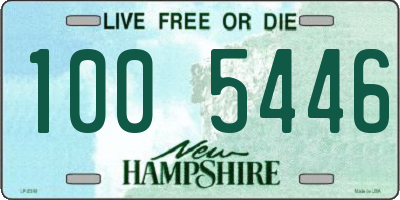 NH license plate 1005446